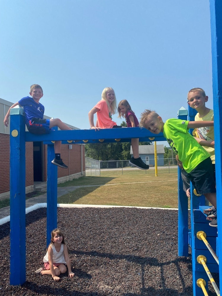 kids hanging around playground 